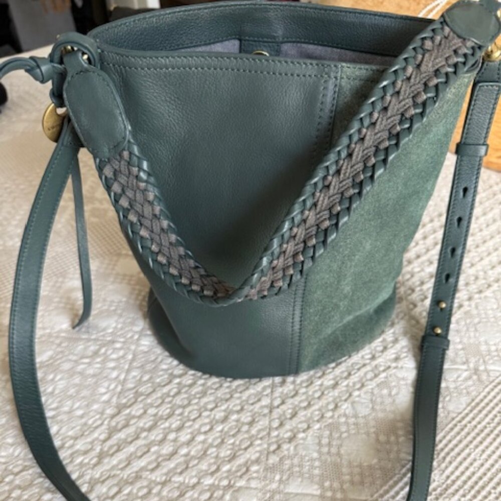 Lucky Brand Bucket Crossbody Tote Green/Teal